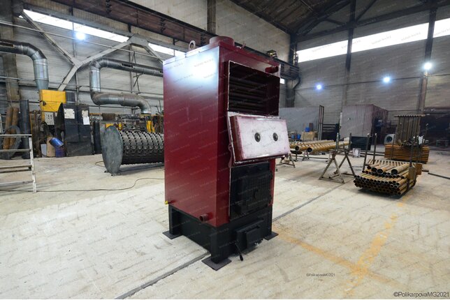 Твердотопливный котел 0.25 МВт - изготовление